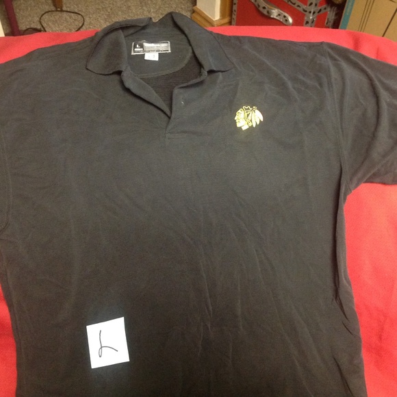 NHL Chicago Blackhawks Reebok golf shirt - Picture 1 of 2
